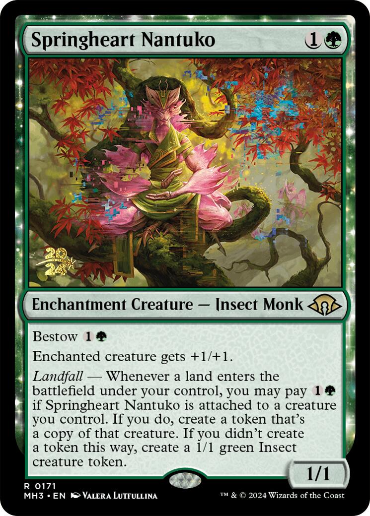 Springheart Nantuko [Modern Horizons 3 Prerelease Promos] | Gate City Games LLC