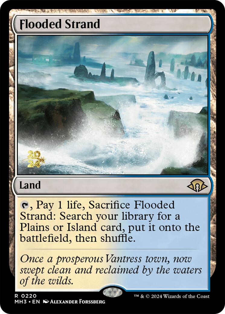 Flooded Strand [Modern Horizons 3 Prerelease Promos] | Gate City Games LLC