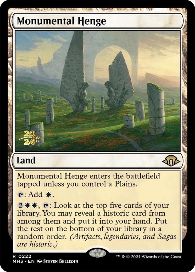 Monumental Henge [Modern Horizons 3 Prerelease Promos] | Gate City Games LLC