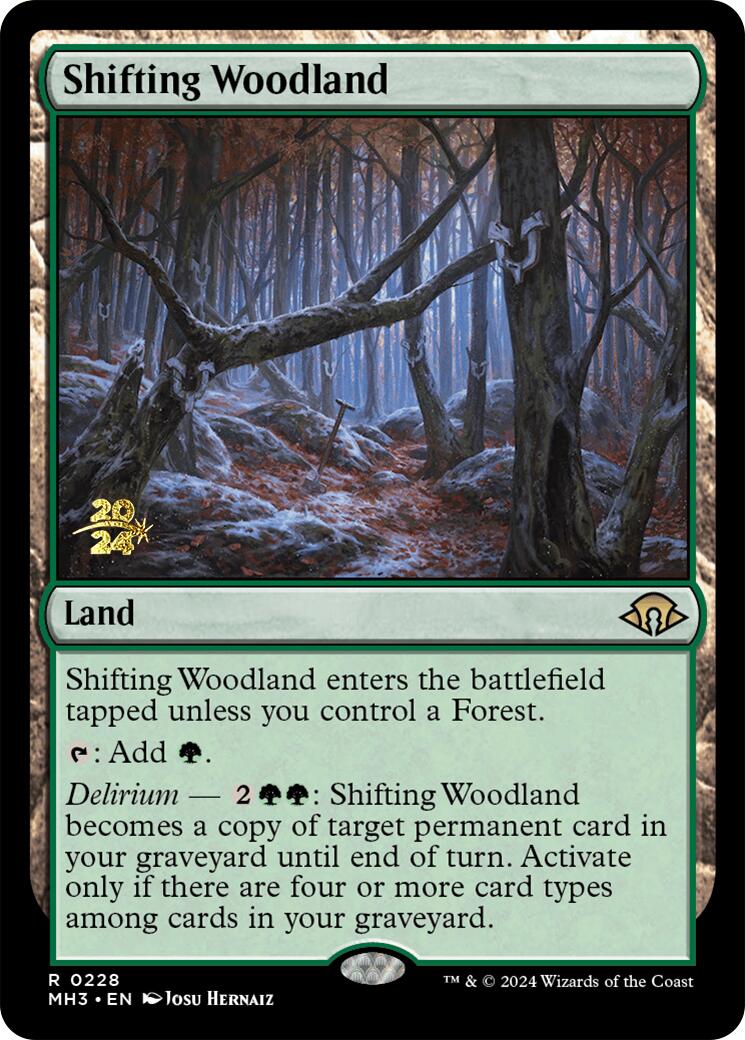 Shifting Woodland [Modern Horizons 3 Prerelease Promos] | Gate City Games LLC