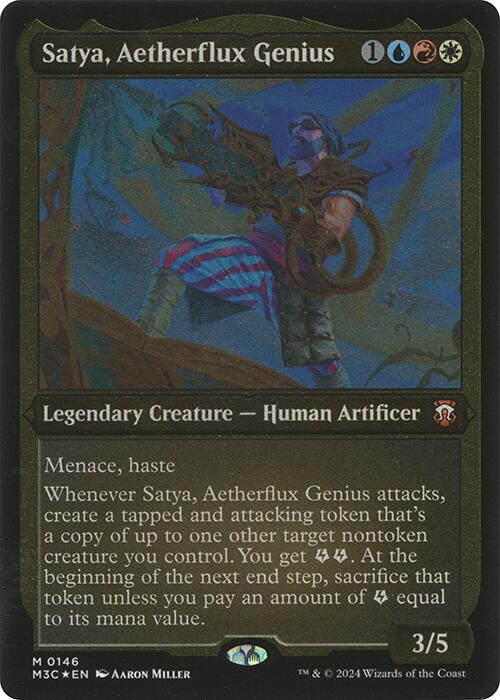 Satya, Aetherflux Genius (Display Commander) [Modern Horizons 3 Commander] | Gate City Games LLC