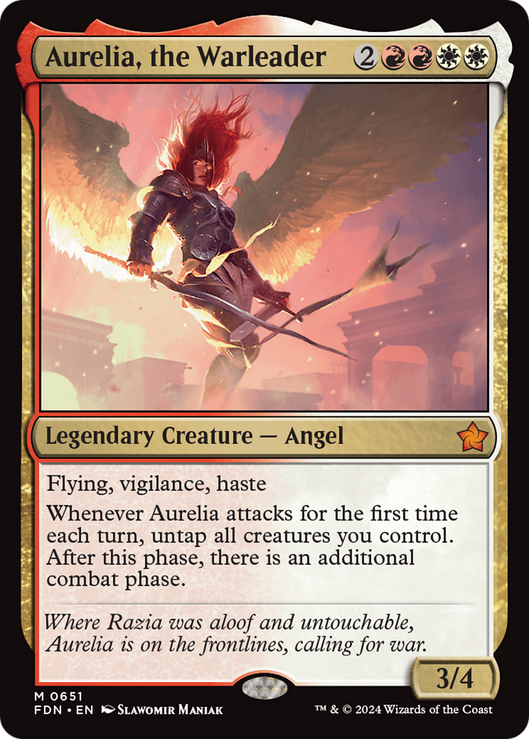 Aurelia, the Warleader [Foundations] | Gate City Games LLC