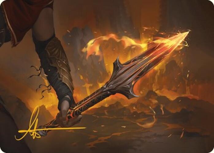 The Spear of Leonidas Art Card (Gold-Stamped Signature) [Assassin's Creed Art Series] | Gate City Games LLC