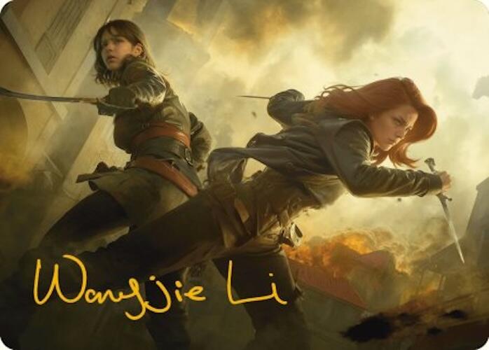 Mary Read and Anne Bonny Art Card (Gold-Stamped Signature) [Assassin's Creed Art Series] | Gate City Games LLC