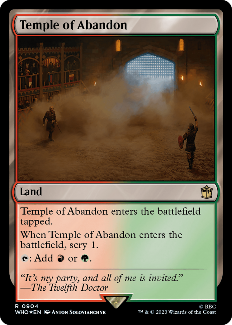 Temple of Abandon (Surge Foil) [Doctor Who] | Gate City Games LLC