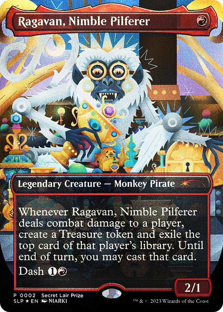 Ragavan, Nimble Pilferer (Borderless) [Secret Lair Showdown] | Gate City Games LLC