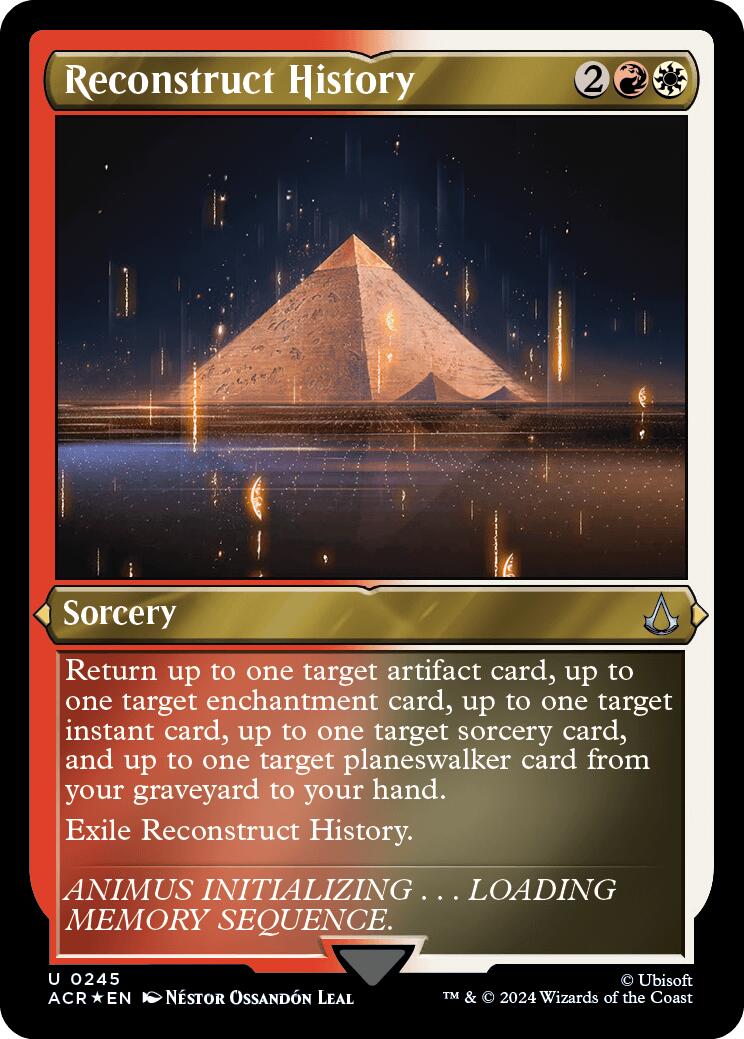 Reconstruct History (Foil Etched) [Assassin's Creed] | Gate City Games LLC