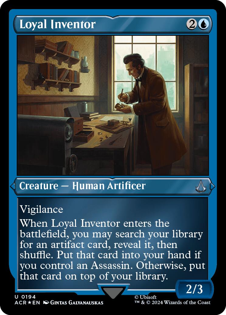 Loyal Inventor (Foil Etched) [Assassin's Creed] | Gate City Games LLC