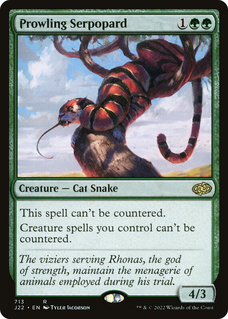 Prowling Serpopard [Jumpstart 2022] | Gate City Games LLC