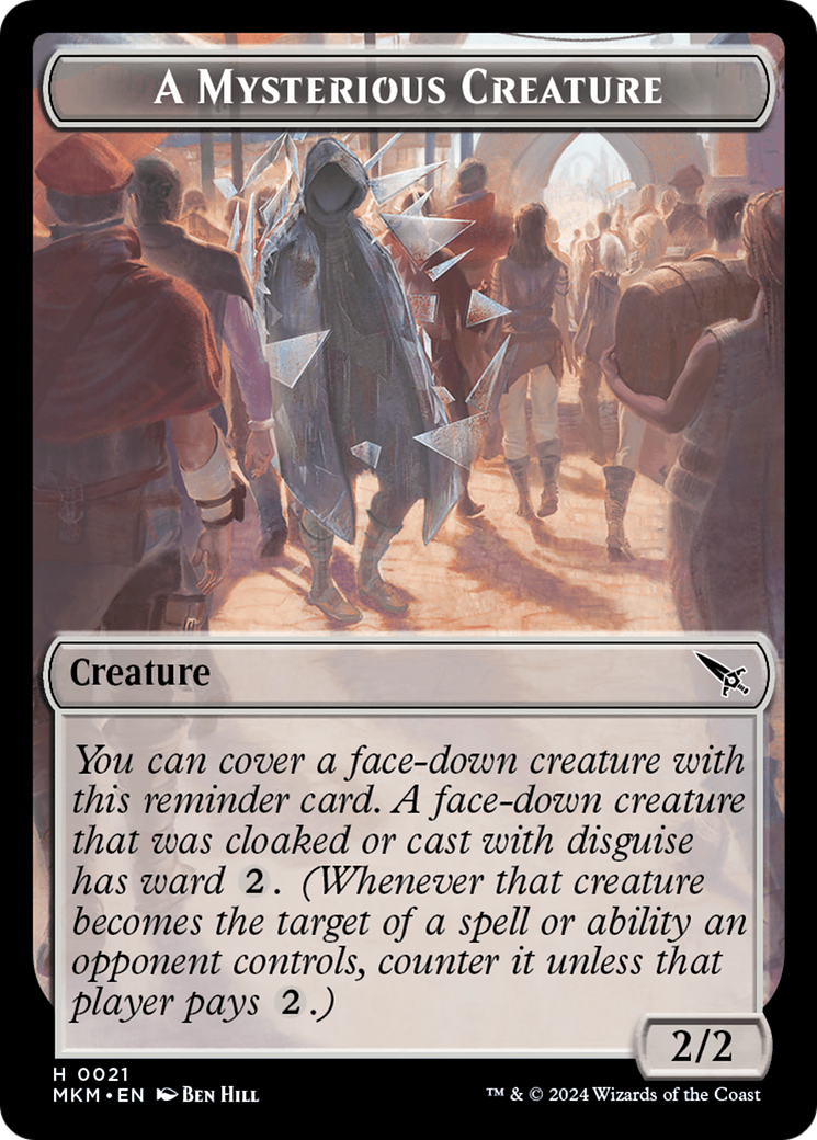 A Mysterious Creature Token [Murders at Karlov Manor Tokens] | Gate City Games LLC