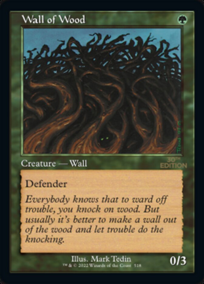 Wall of Wood (Retro) [30th Anniversary Edition] | Gate City Games LLC