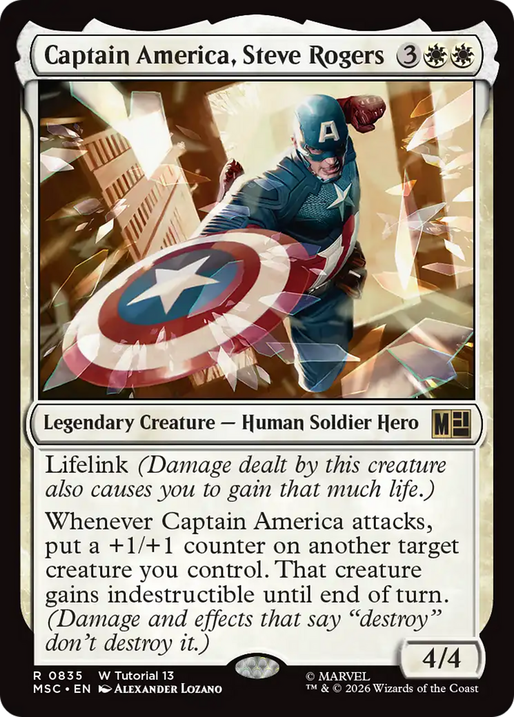 Captain America, Steve Rogers (0835) [Marvel Super Heroes Commander] | Gate City Games LLC