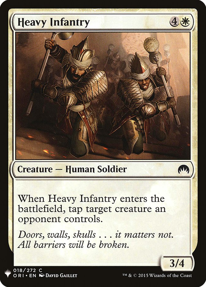 Heavy Infantry [Mystery Booster] | Gate City Games LLC