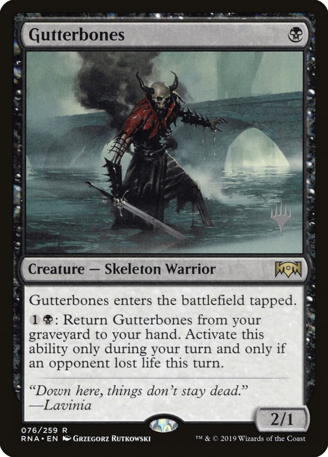 Gutterbones (Promo Pack) [Ravnica Allegiance Promos] | Gate City Games LLC