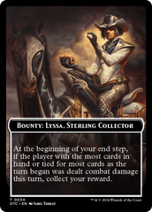 Bounty: Lyssa, Sterling Collector // Bounty Rules Double-Sided Token [Outlaws of Thunder Junction Commander Tokens] | Gate City Games LLC