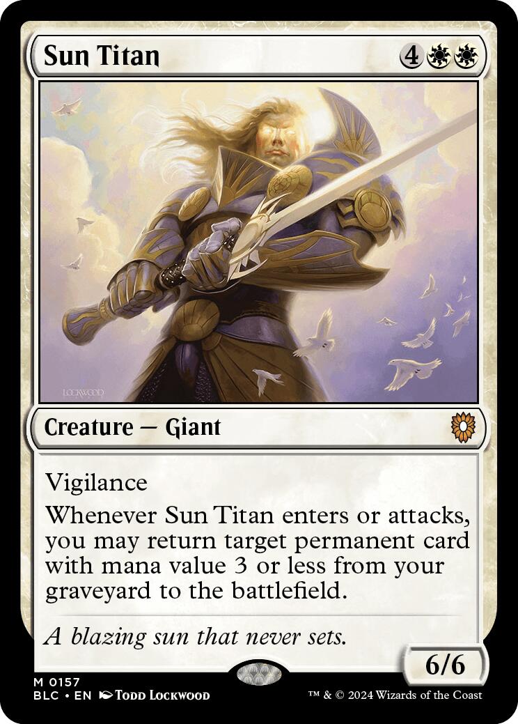 Sun Titan [Bloomburrow Commander] | Gate City Games LLC