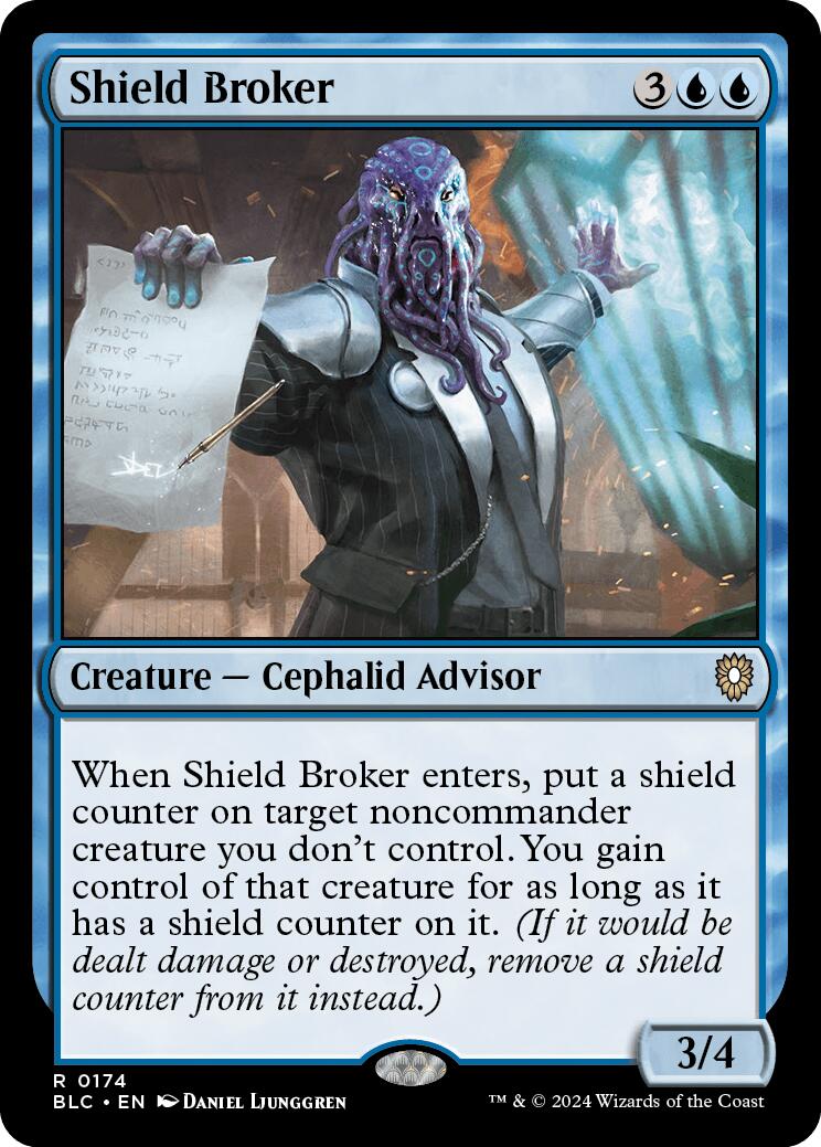 Shield Broker [Bloomburrow Commander] | Gate City Games LLC