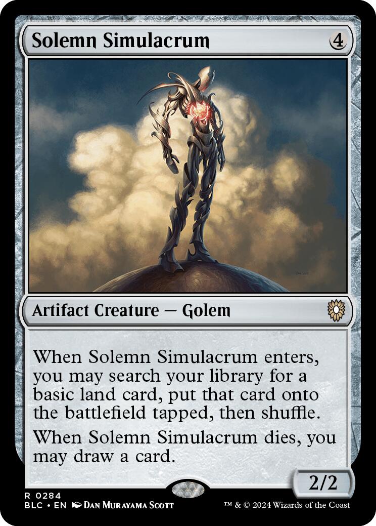 Solemn Simulacrum [Bloomburrow Commander] | Gate City Games LLC