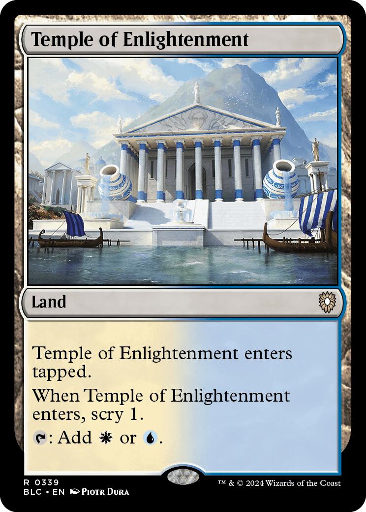 Temple of Enlightenment [Bloomburrow Commander] | Gate City Games LLC