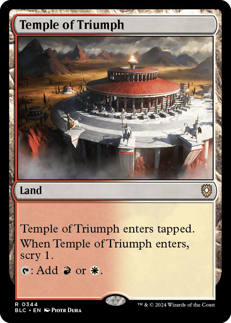 Temple of Triumph [Bloomburrow Commander] | Gate City Games LLC