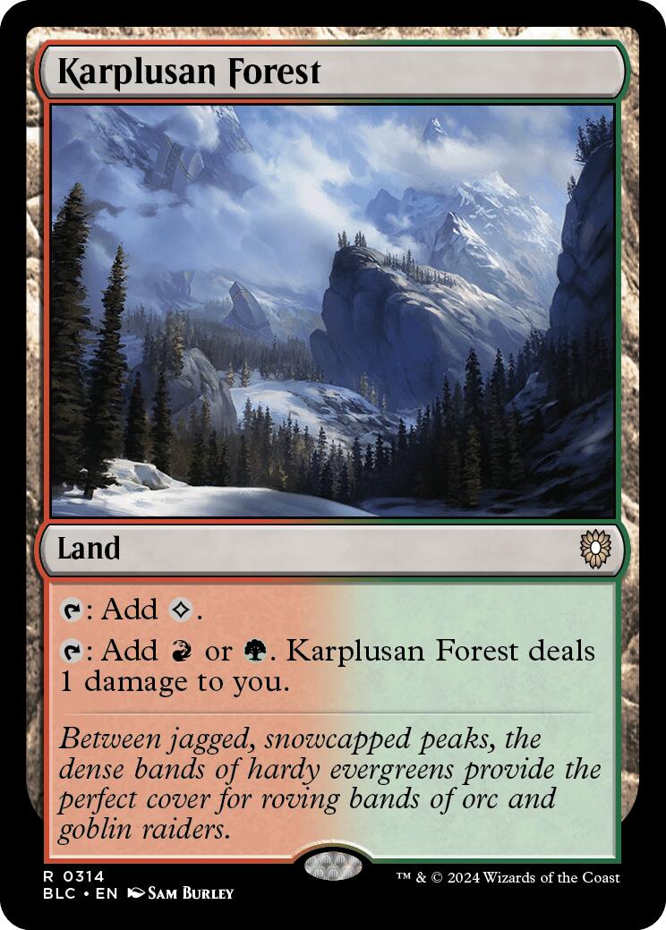 Karplusan Forest [Bloomburrow Commander] | Gate City Games LLC