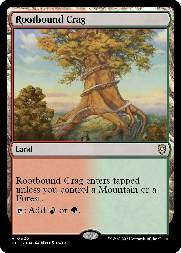 Rootbound Crag [Bloomburrow Commander] | Gate City Games LLC