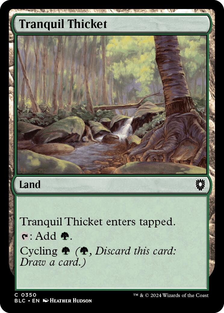 Tranquil Thicket [Bloomburrow Commander] | Gate City Games LLC