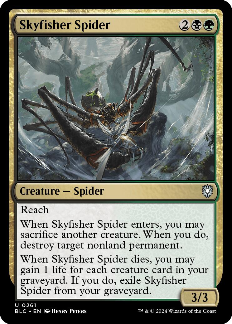 Skyfisher Spider [Bloomburrow Commander] | Gate City Games LLC