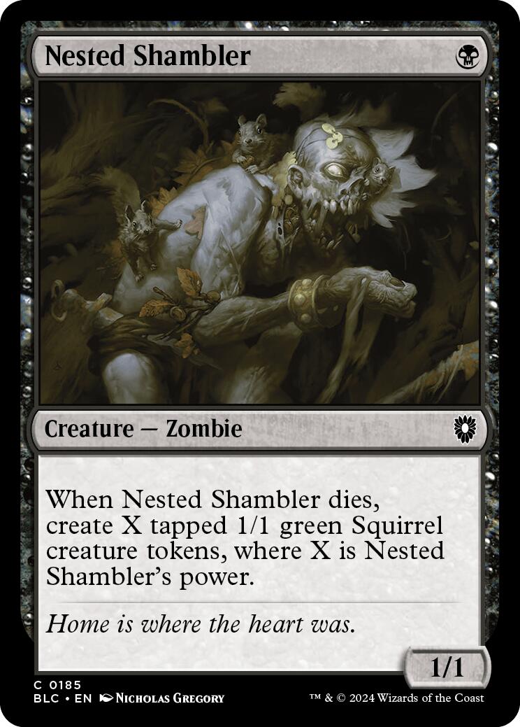 Nested Shambler [Bloomburrow Commander] | Gate City Games LLC