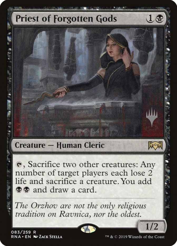 Priest of Forgotten Gods (Promo Pack) [Ravnica Allegiance Promos] | Gate City Games LLC