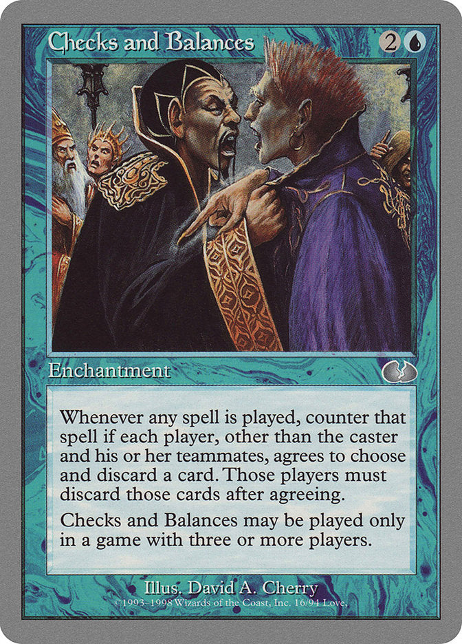Checks and Balances [Unglued] | Gate City Games LLC