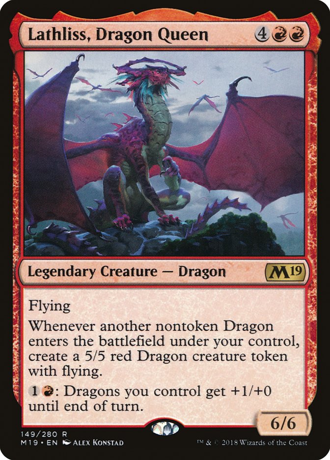 Lathliss, Dragon Queen [Core Set 2019] | Gate City Games LLC