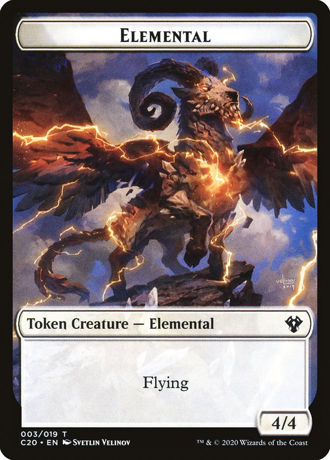 Kraken // Elemental (010) Double-Sided Token [Commander 2020 Tokens] | Gate City Games LLC
