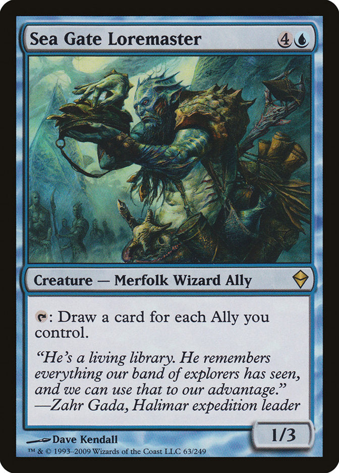 Sea Gate Loremaster [Zendikar] | Gate City Games LLC