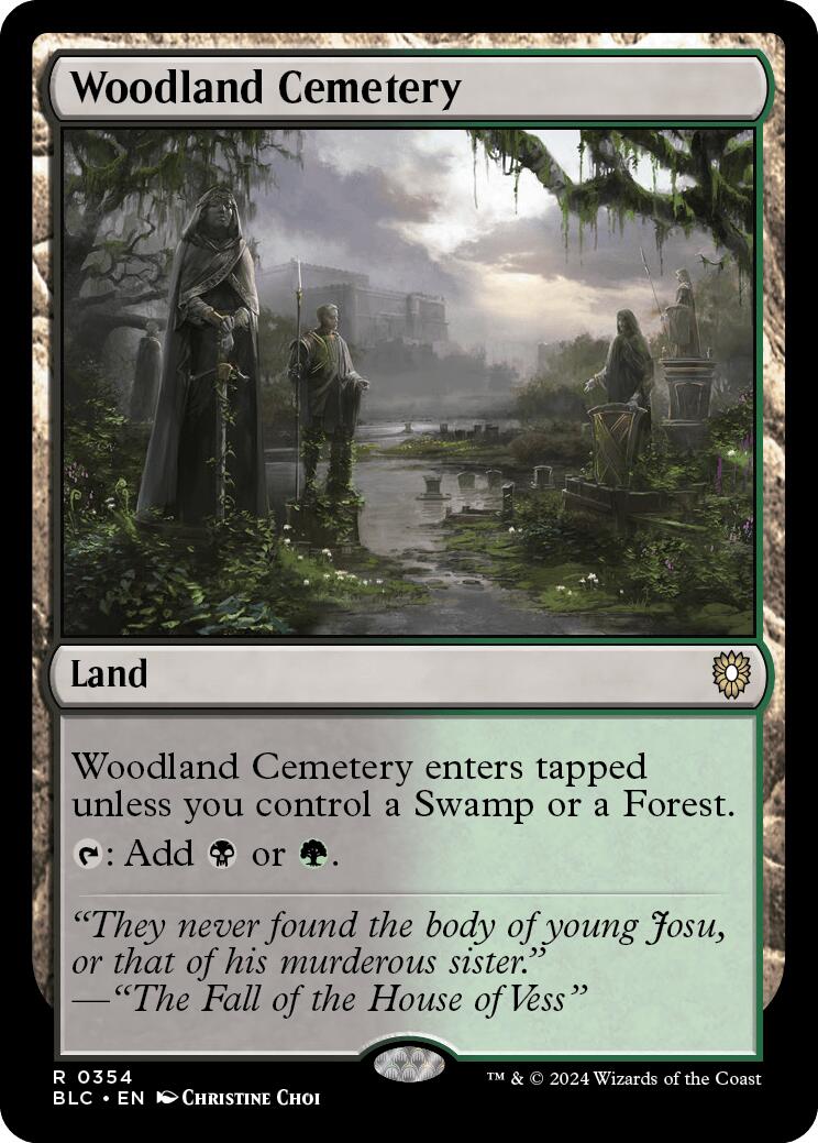 Woodland Cemetery [Bloomburrow Commander] | Gate City Games LLC