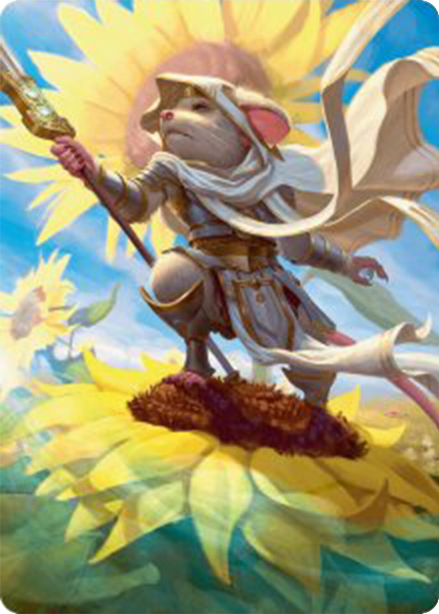 Elspeth, Sun's Champion Art Card [Bloomburrow Art Series] | Gate City Games LLC