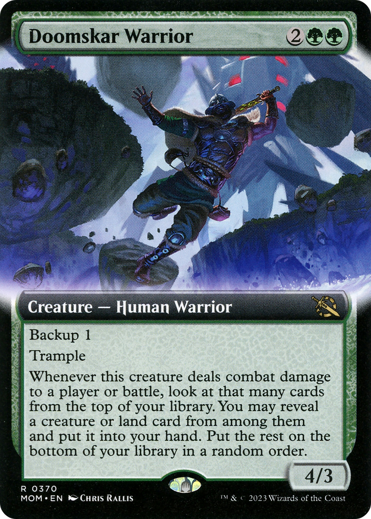 Doomskar Warrior (Extended Art) [March of the Machine] | Gate City Games LLC