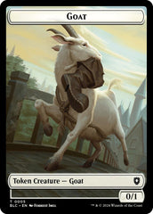 Goat // Wolf (032) Double-Sided Token [Bloomburrow Commander Tokens] | Gate City Games LLC