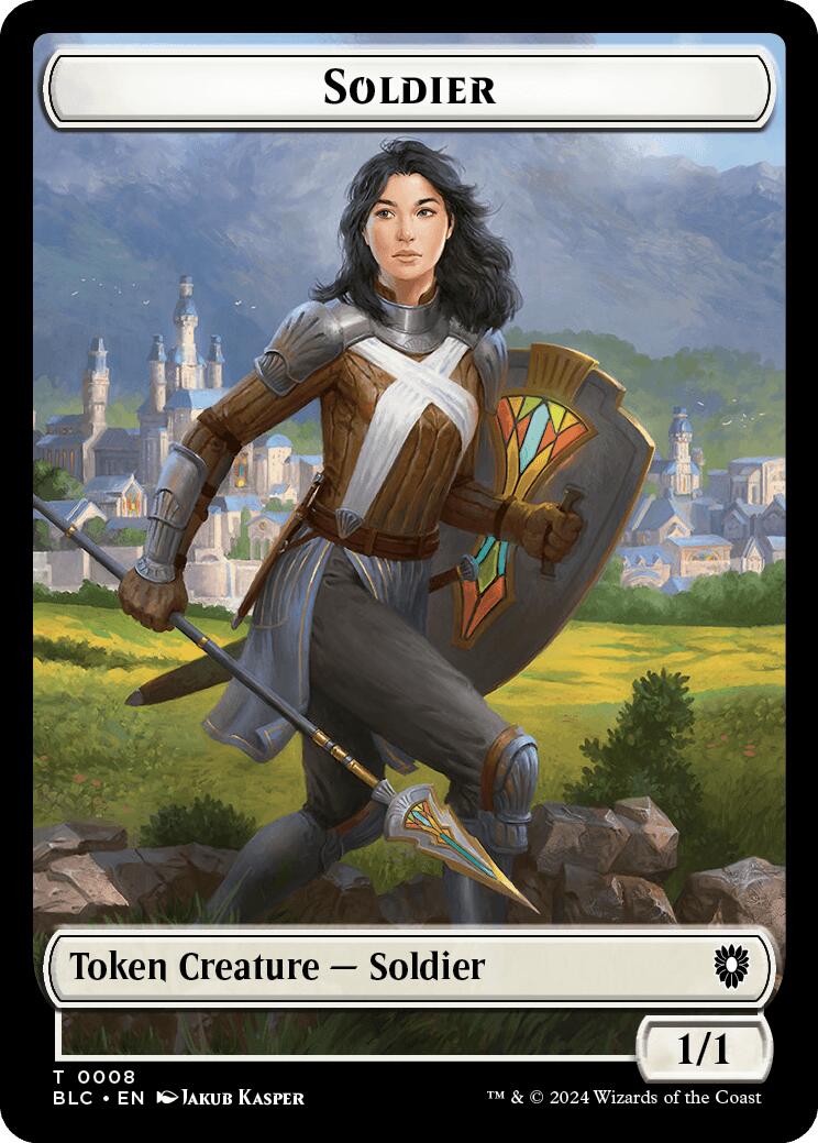 Soldier // Citizen Double-Sided Token [Bloomburrow Commander Tokens] | Gate City Games LLC