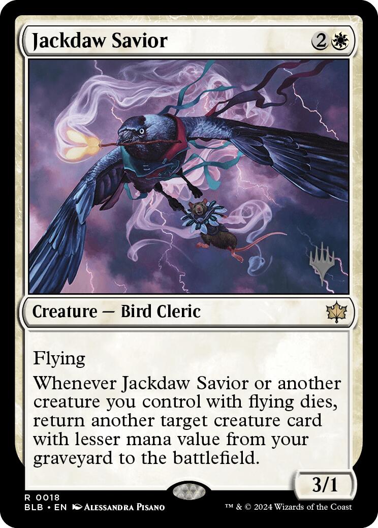 Jackdaw Savior (Promo Pack) [Bloomburrow Promos] | Gate City Games LLC