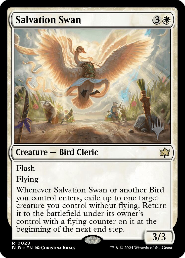 Salvation Swan (Promo Pack) [Bloomburrow Promos] | Gate City Games LLC