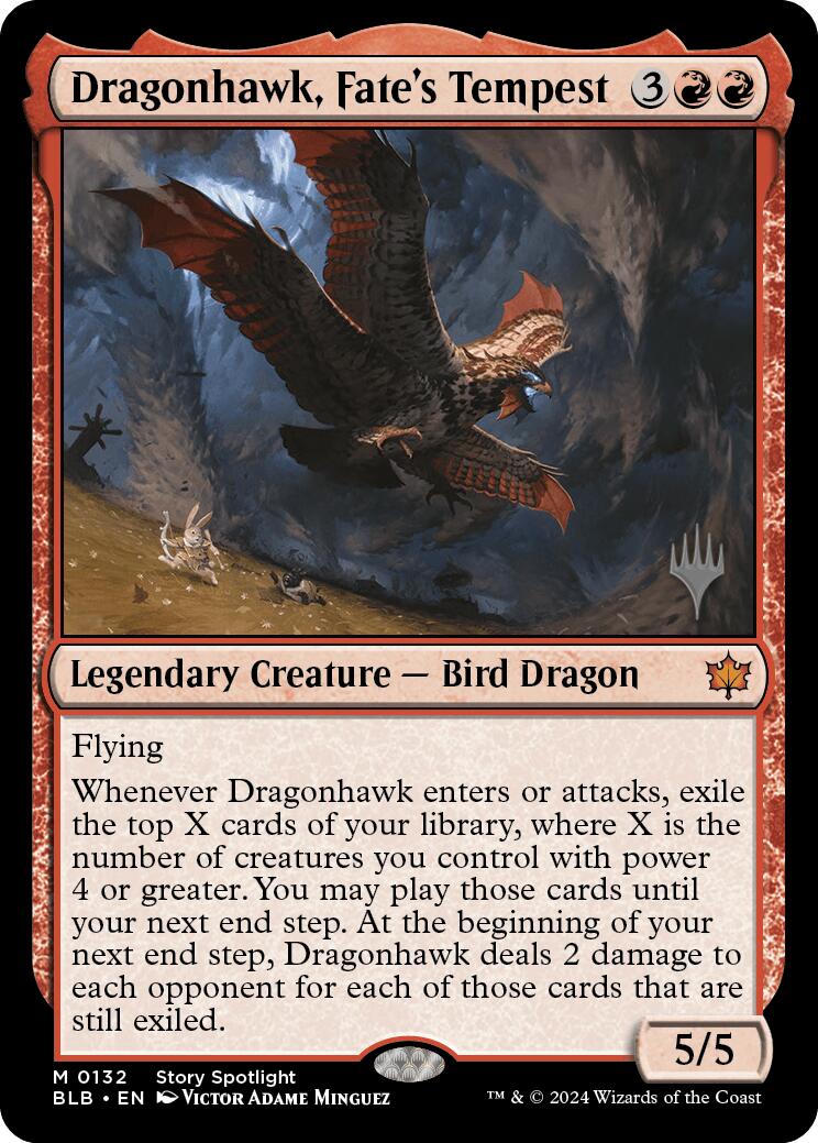 Dragonhawk, Fate's Tempest (Promo Pack) [Bloomburrow Promos] | Gate City Games LLC