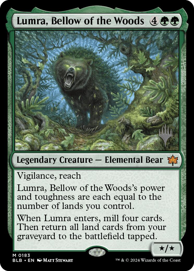 Lumra, Bellow of the Woods (Promo Pack) [Bloomburrow Promos] | Gate City Games LLC