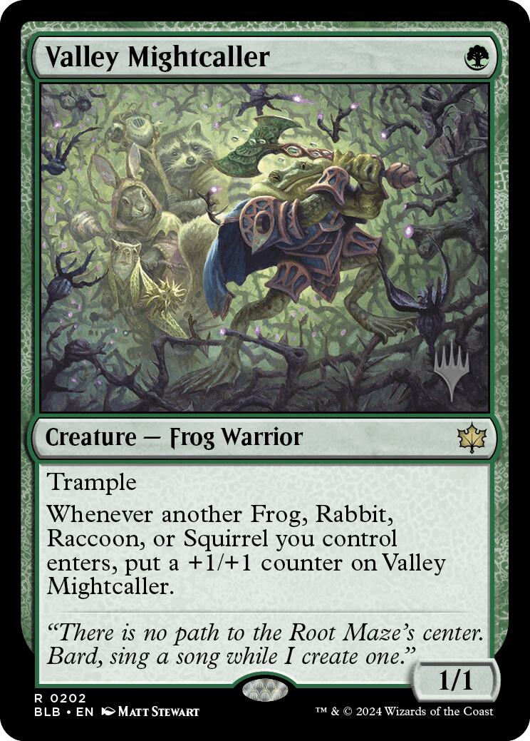 Valley Mightcaller (Promo Pack) [Bloomburrow Promos] | Gate City Games LLC