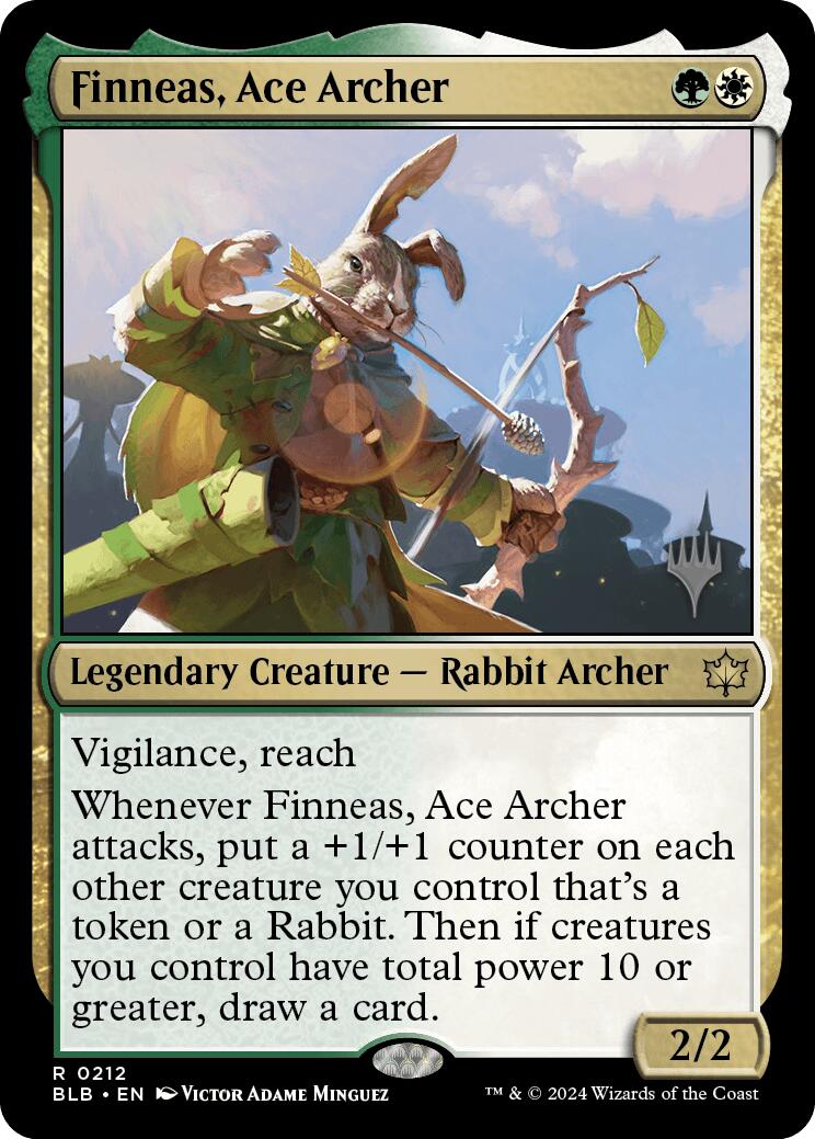 Finneas, Ace Archer (Promo Pack) [Bloomburrow Promos] | Gate City Games LLC