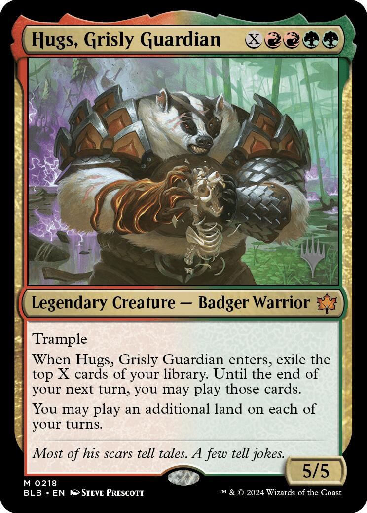 Hugs, Grisly Guardian (Promo Pack) [Bloomburrow Promos] | Gate City Games LLC