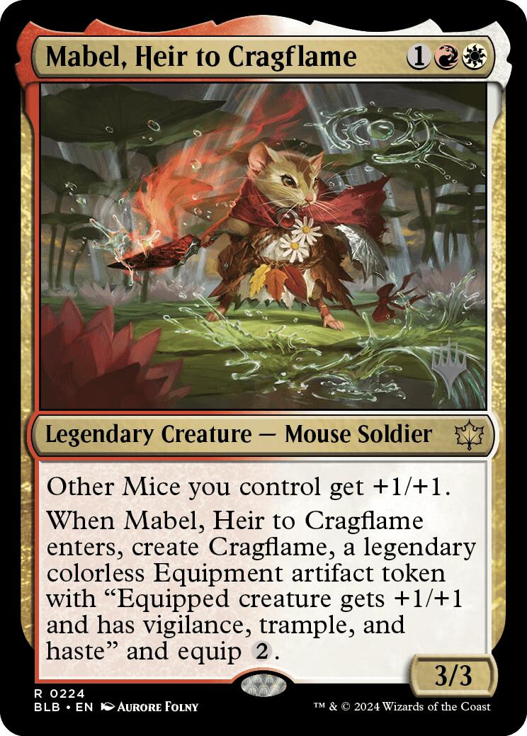 Mabel, Heir to Cragflame (Promo Pack) [Bloomburrow Promos] | Gate City Games LLC