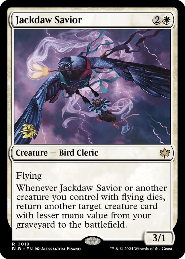 Jackdaw Savior [Bloomburrow Prerelease Promos] | Gate City Games LLC