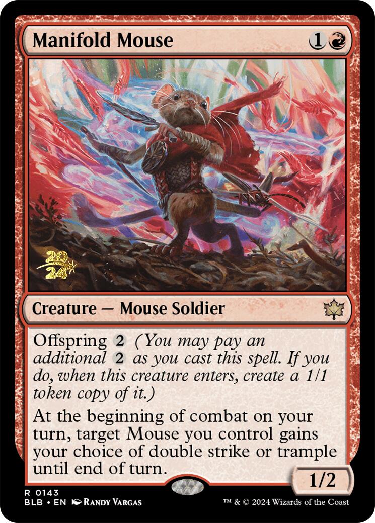 Manifold Mouse [Bloomburrow Prerelease Promos] | Gate City Games LLC