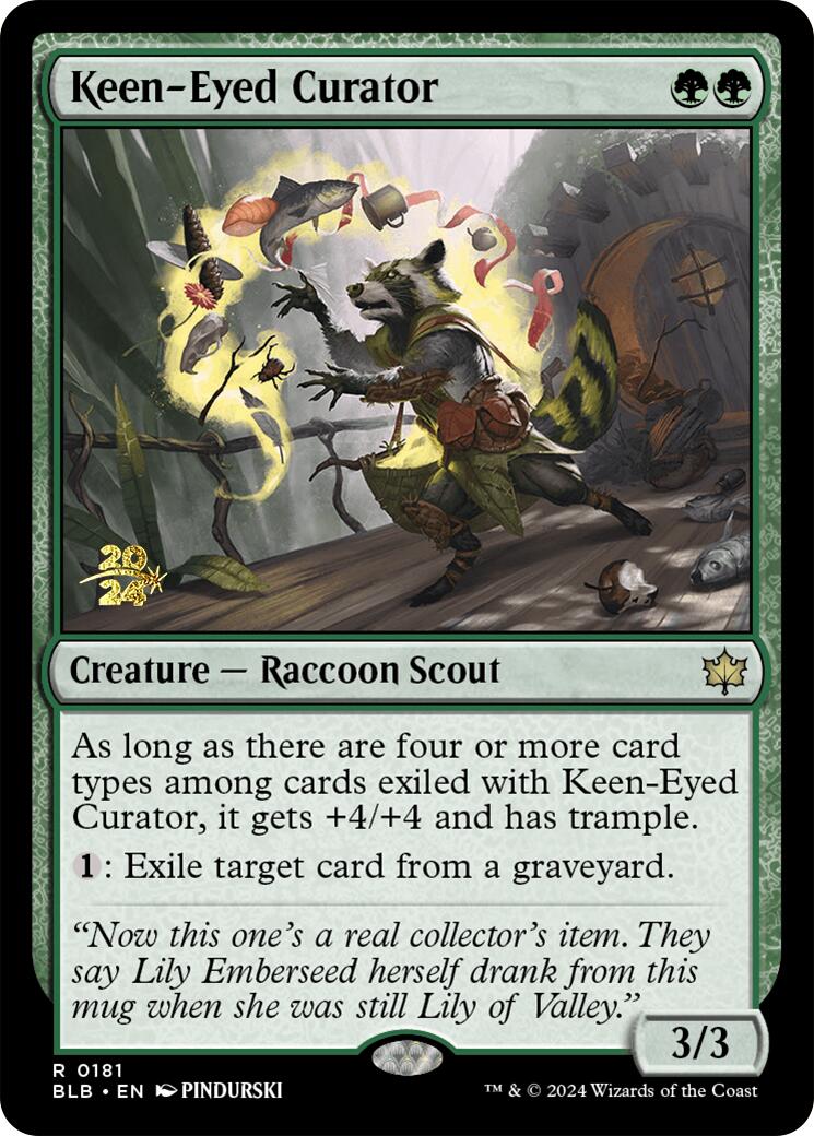 Keen-Eyed Curator [Bloomburrow Prerelease Promos] | Gate City Games LLC